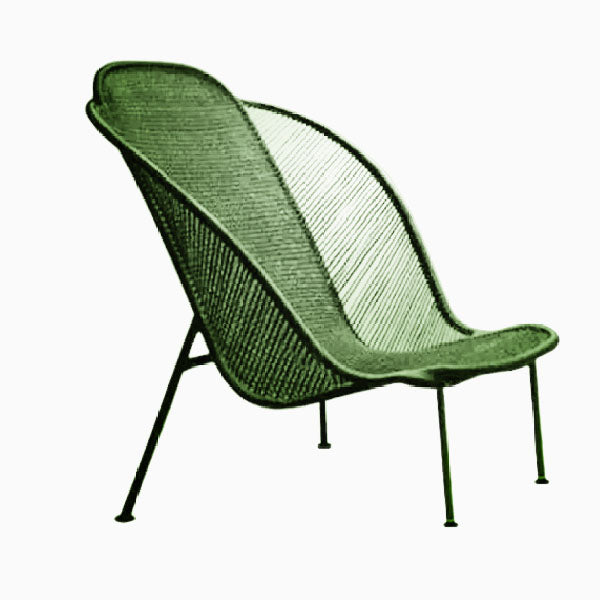 Outdoor Braid and Rope Heigh Back Chair,Lazy Chair, Rest Chair, Easy Chair, Occasional chair - Paxton