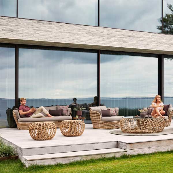 Cane & Rattan Furniture - Sofa Set - Basket