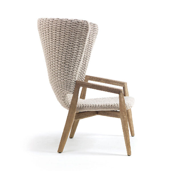 Outdoor Braid and Rope Heigh Back Chair,Lazy Chair, Rest Chair, Easy Chair, ocassional chair - Elemental
