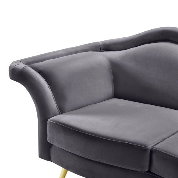 Fully Upholstered Indoor Furniture - Sofa Set - Lips Grey