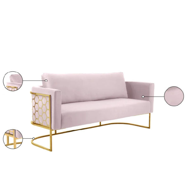 Fully Upholstered Indoor Furniture - Sofa Set - Osbert