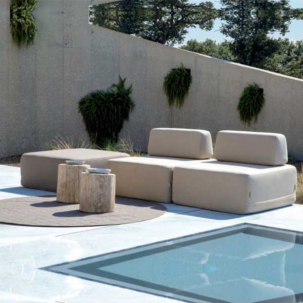 Fully Upholstered Outdoor Furniture - Sofa Set - Elmer