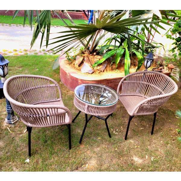 Outdoor Braided & Rope Coffee Set - Vapore - Ready Stock Sale