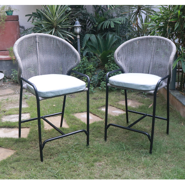 Outdoor Furniture Braided, Rope & Cord Bar Chair - Baroque-X01 - Ready Stock Sale