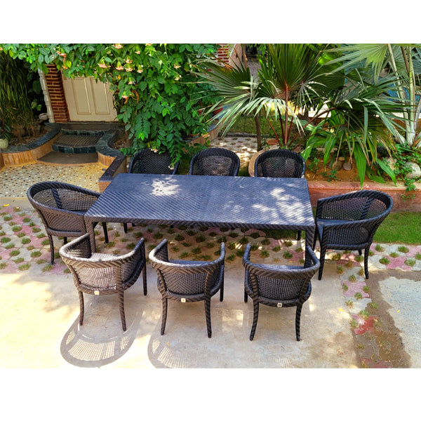 Outdoor Furniture Wicker Garden Set - Black Grand - Ready Stock Sale