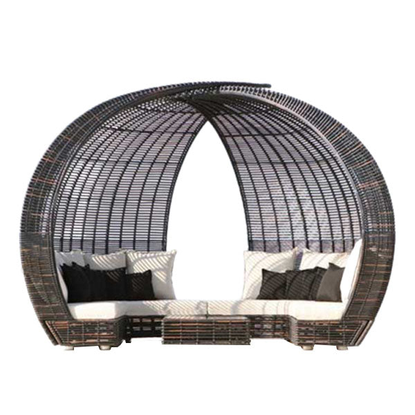 Outdoor Wicker Canopy Bed - Dagrum Next