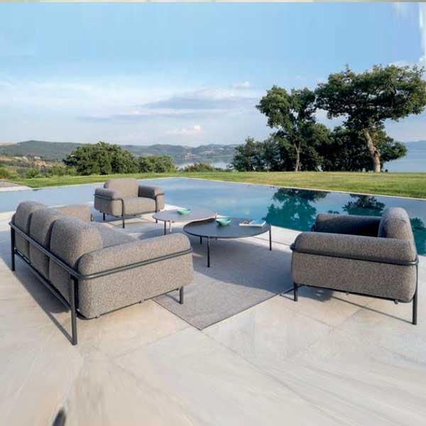 Fabric Upholstered Outdoor Furniture - Sofa Set - Courage