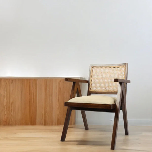 Wooden Cane & Rattan Dining Chair -  Timberline
