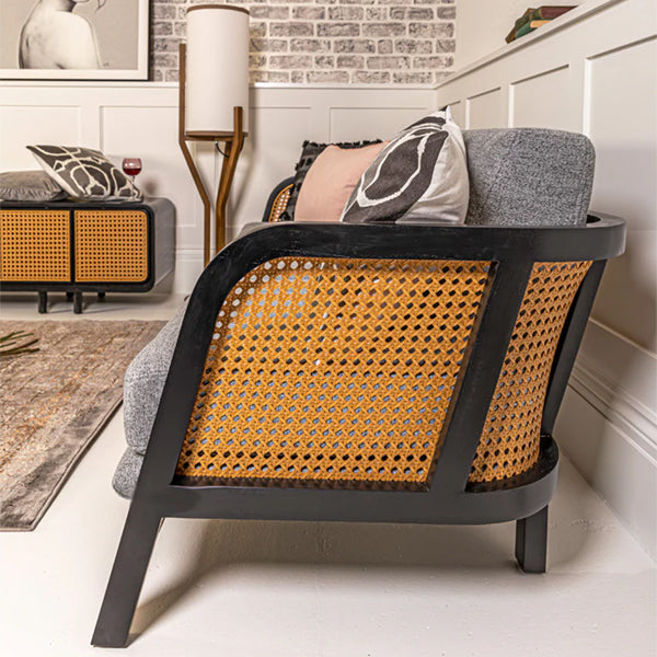 Wooden Cane & Rattan Furniture - Sofa Set - Rest Merchant