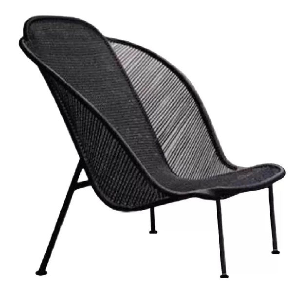 Outdoor Braid and Rope Heigh Back Chair,Lazy Chair, Rest Chair, Easy Chair, Occasional chair - Paxton