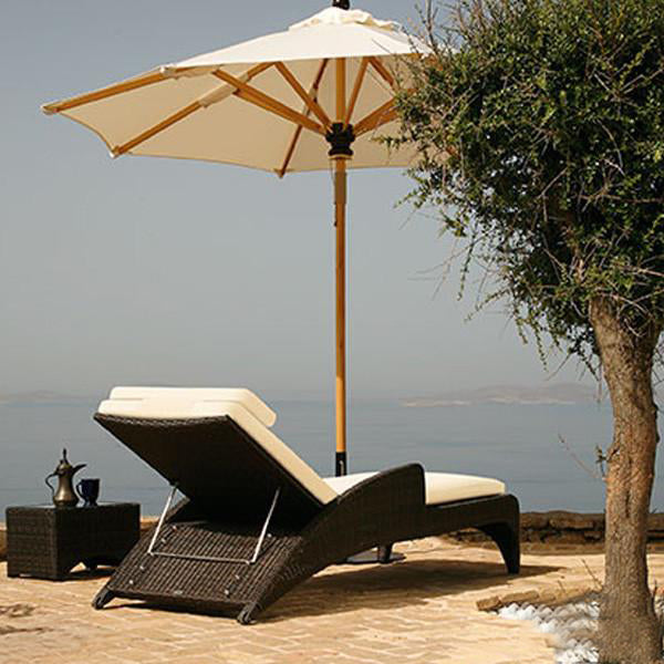 Outdoor Wicker Sun Lounger - Elevate