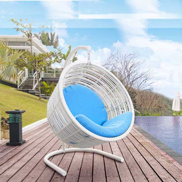 Outdoor Wicker - Swing With Stand - Ottom