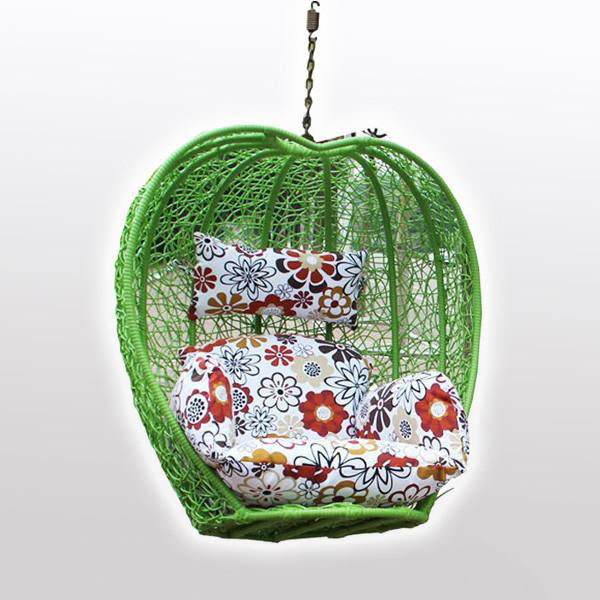 Outdoor Wicker - Swing Without Stand - Green Apple