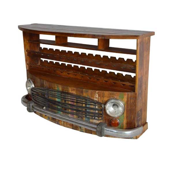 Antique Rustic Automobile Furniture - Ambassador Face Bar Counter - Truck