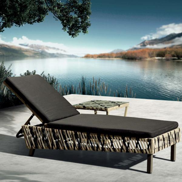 Outdoor Braided & Rope Sunlounger - Cesca
