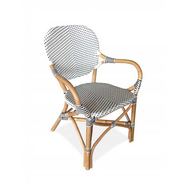 Classic French Bistro Cane & Wicker Furniture - Coffee Chair - Alberta