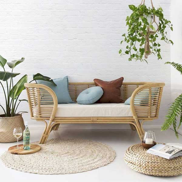 Cane & Rattan Furniture - Couch - Kenya