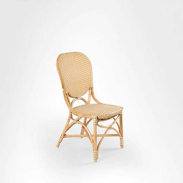 Classic French Bistro Cane & Wicker Furniture Coffee Chair - Cabriolet