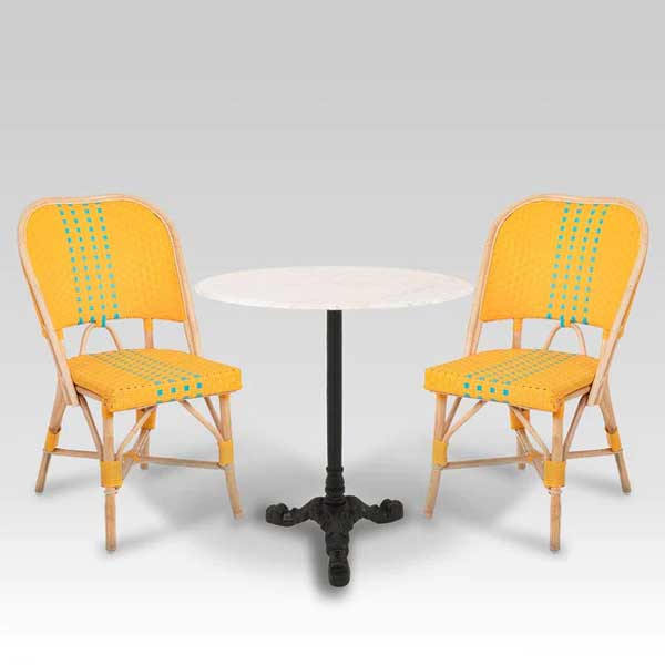 Cane & Wicker Furniture Coffee Set - Vibrant