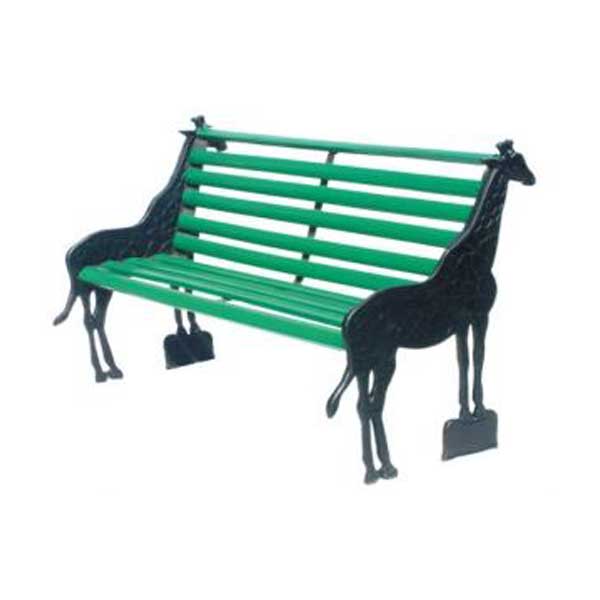 Cast Alluminum Outdoor Furniture - Garden Bench - Horse