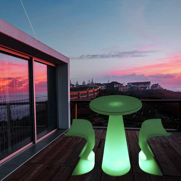 Outdoor Led Neon Glow Furniture -Bar Set- Crupy