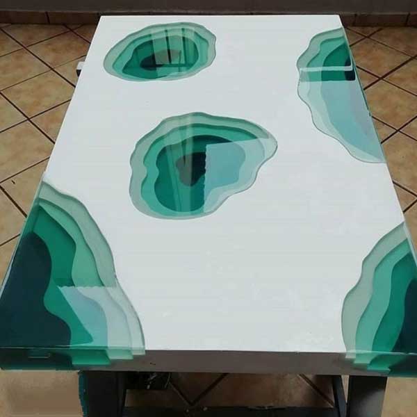 Epoxy Resin Furniture - Lower Table - Mizan