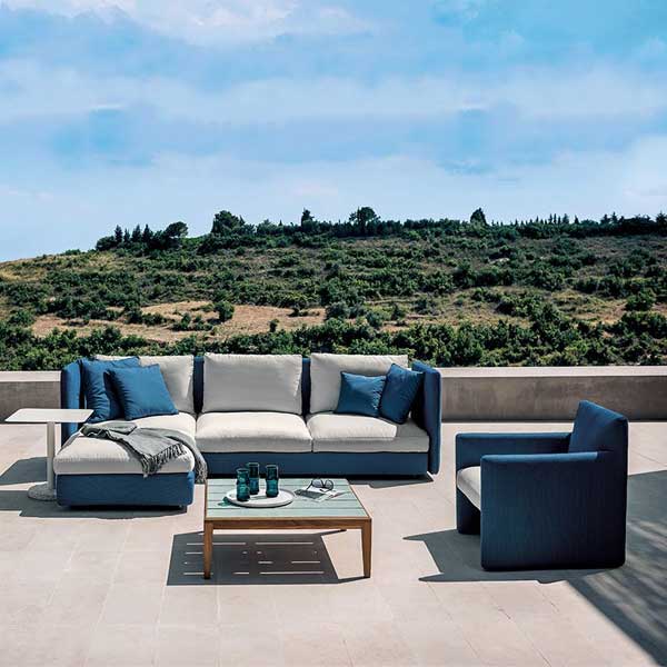 Fully Upholstered Outdoor Furniture - Sofa Set - Basket