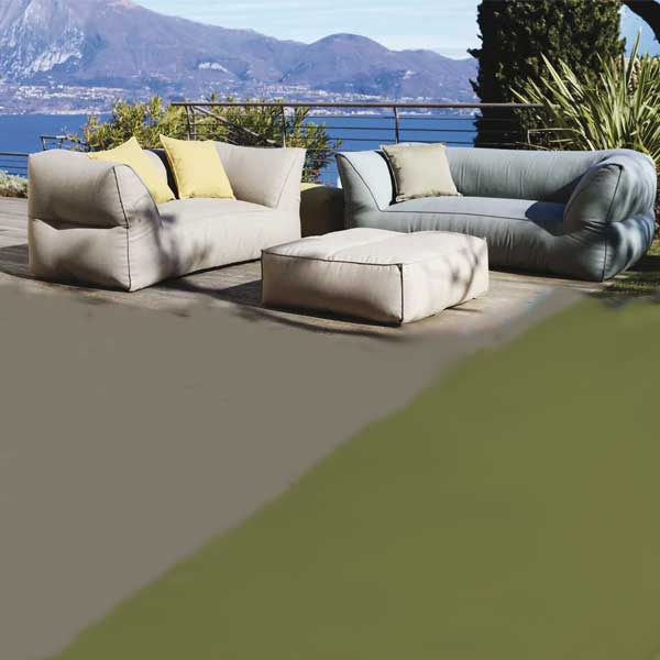 Fully Upholstered Outdoor Furniture - Sofa Set - Puffone