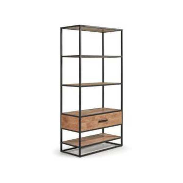 Indoor Wood & Iron Furniture Bookshelf - Cleo 