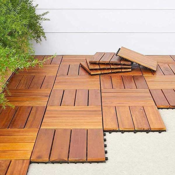 Outdoor & Indoor Natural IPE Decking And Deck Tiles