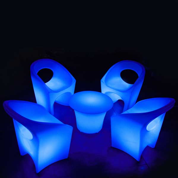 Outdoor Led Neon Glow Furniture - Coffee Set- omion