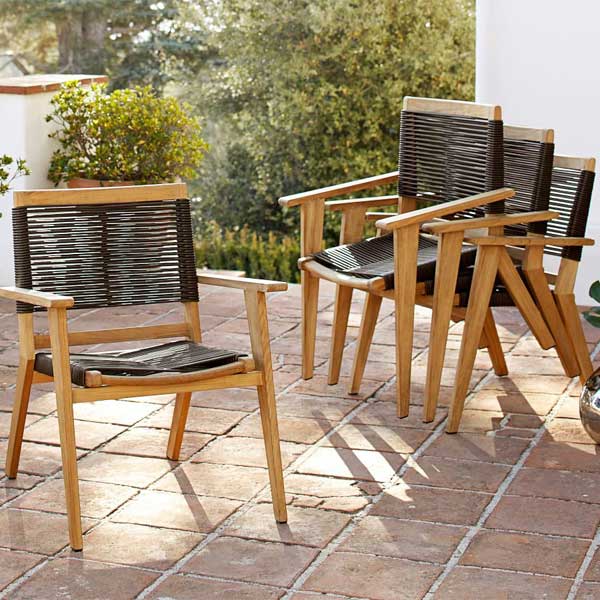 Outdoor Braided & Rope Dining Set - Palmer