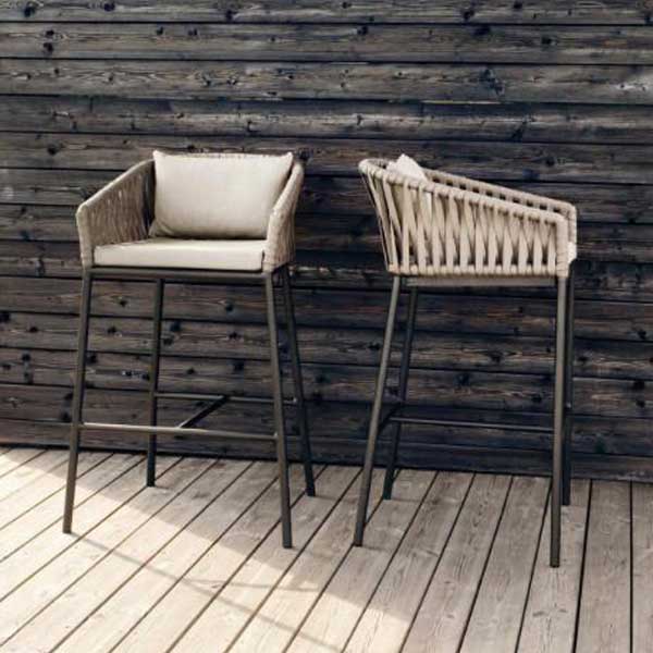 Outdoor Braided, Rope & Cord Bar Chair - Aniriksn