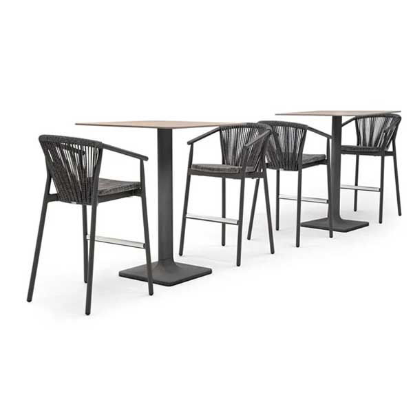 Outdoor Braided, Rope & Cord Bar Chair - Cyrano