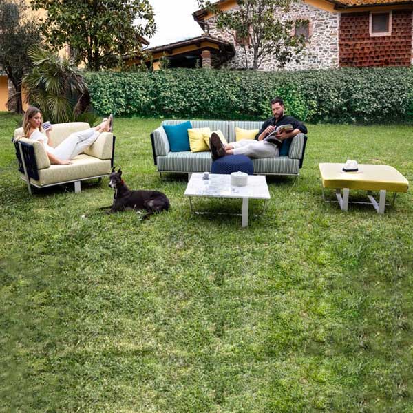 Outdoor Braided & Rope Sofa - Viareggio