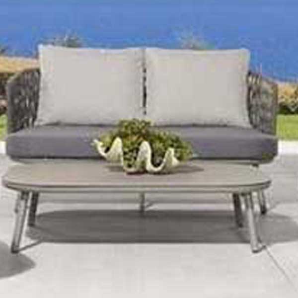 Outdoor Braided & Rope Sofa - Waltz Max