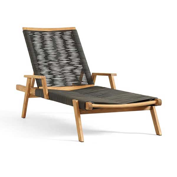 Outdoor Braided & Rope Sunlounger - Palmer
