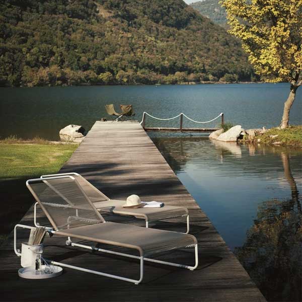 Outdoor Braided & Rope Sun Lounger - Harpan