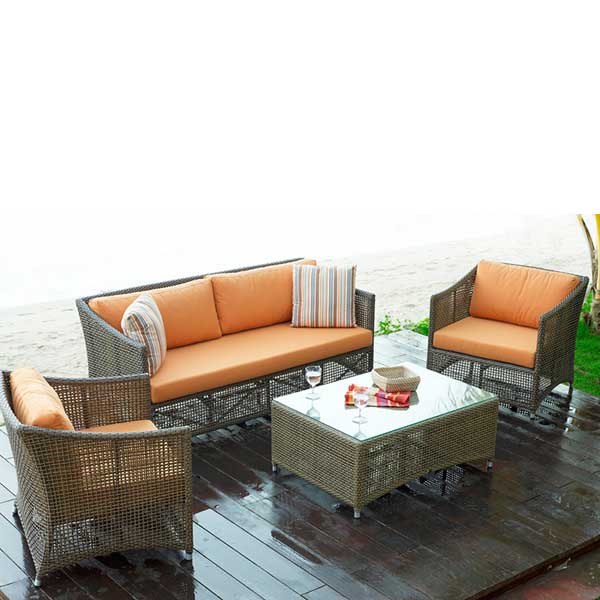 Outdoor Furniture - Wicker Sofa - Jamaica