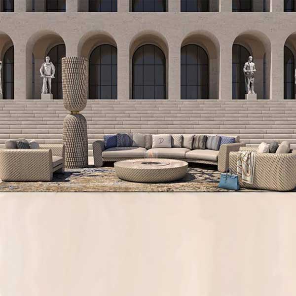 Outdoor Furniture - Wicker Sofa - Twilight Prime