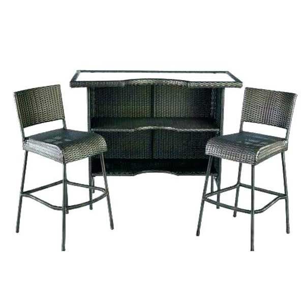 Outdoor Furniture - Wicker Bar Set - Dravidian