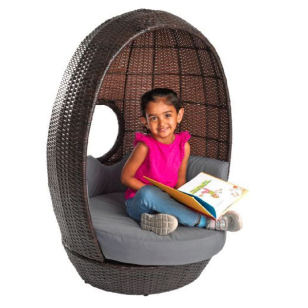 Outdoor Kids Furniture - Wicker Egg Chair for Children- Dora