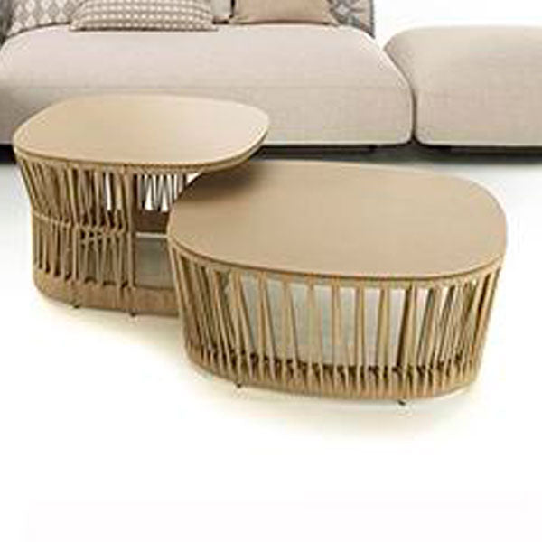 Outdoor Patio Braid & Rope Coffee Table & Center Table - Cliff