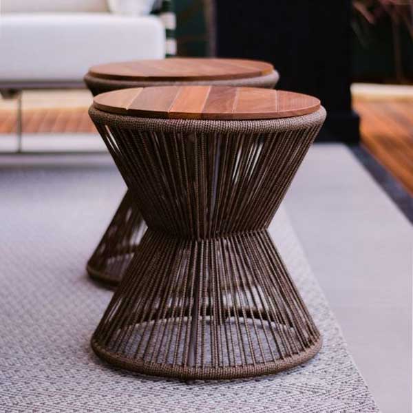 Outdoor Patio Braid & Rope Coffee Table & Centre Table 