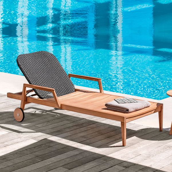 Outdoor Braided & Rope Sunlounger - Sactional