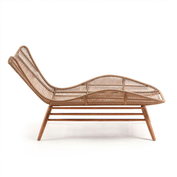 Outdoor Braided & Rope Sunlounger - Florence