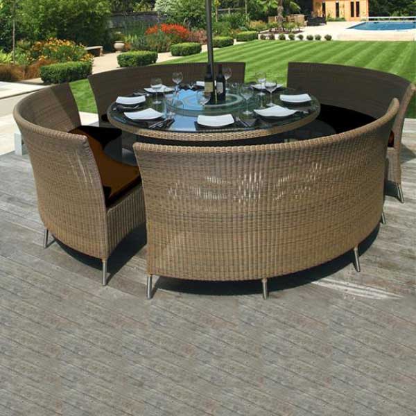 Outdoor Wicker Garden Set - Globe