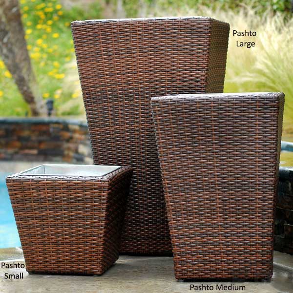 Outdoor Wicker Planter - Pashto