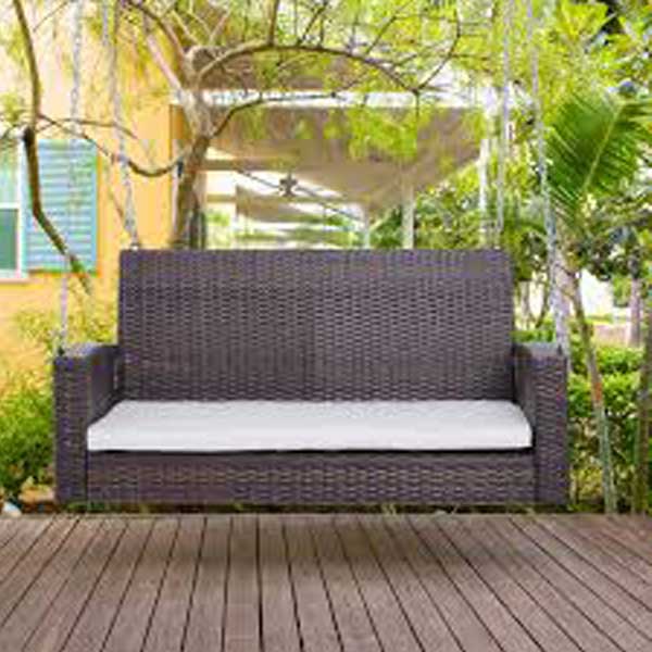 Outdoor Wicker Two Seater Swing - Sapphir