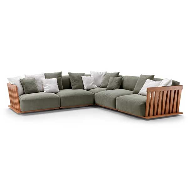 Outdoor Wood & Aluminum - Sofa Set - Flex